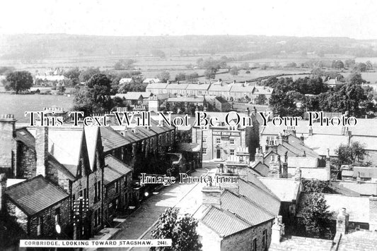NO 1843 - Corbridge Looking Toward Stagshaw, Northumberland c1916
