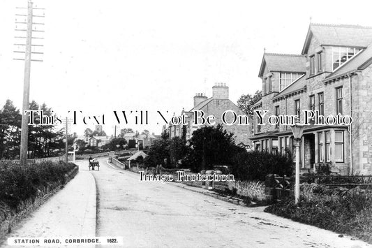 NO 1845 - Station Road, Corbridge, Hexham, Northumberland c1915