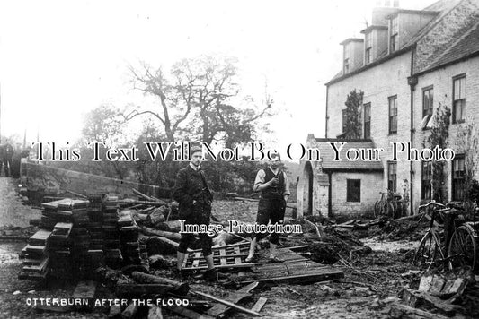 NO 1846 - Otterburn After The Floods, Northumberland 1911