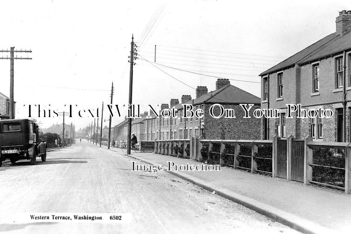 NO 1869 - Western Terrace, Washington, Northumberland c1945