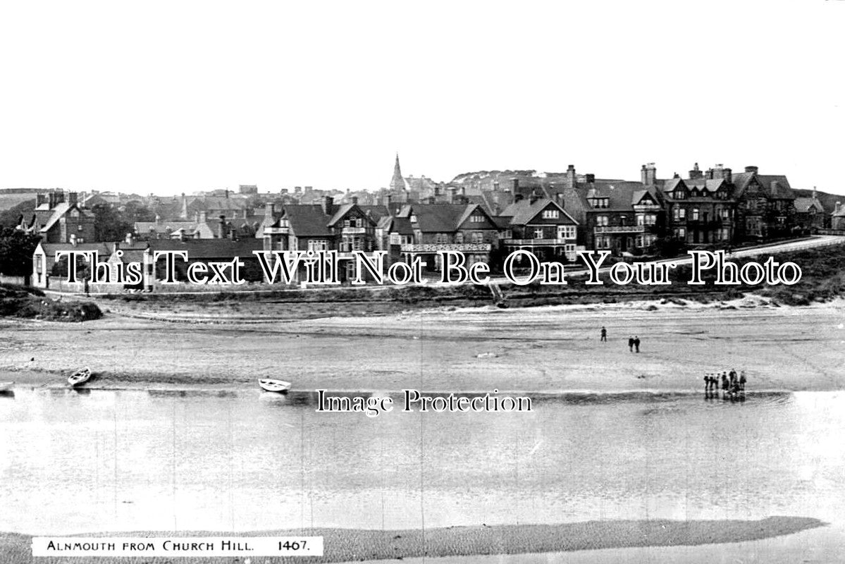 NO 1871 - Alnmouth From Church Hill, Northumberland c1918