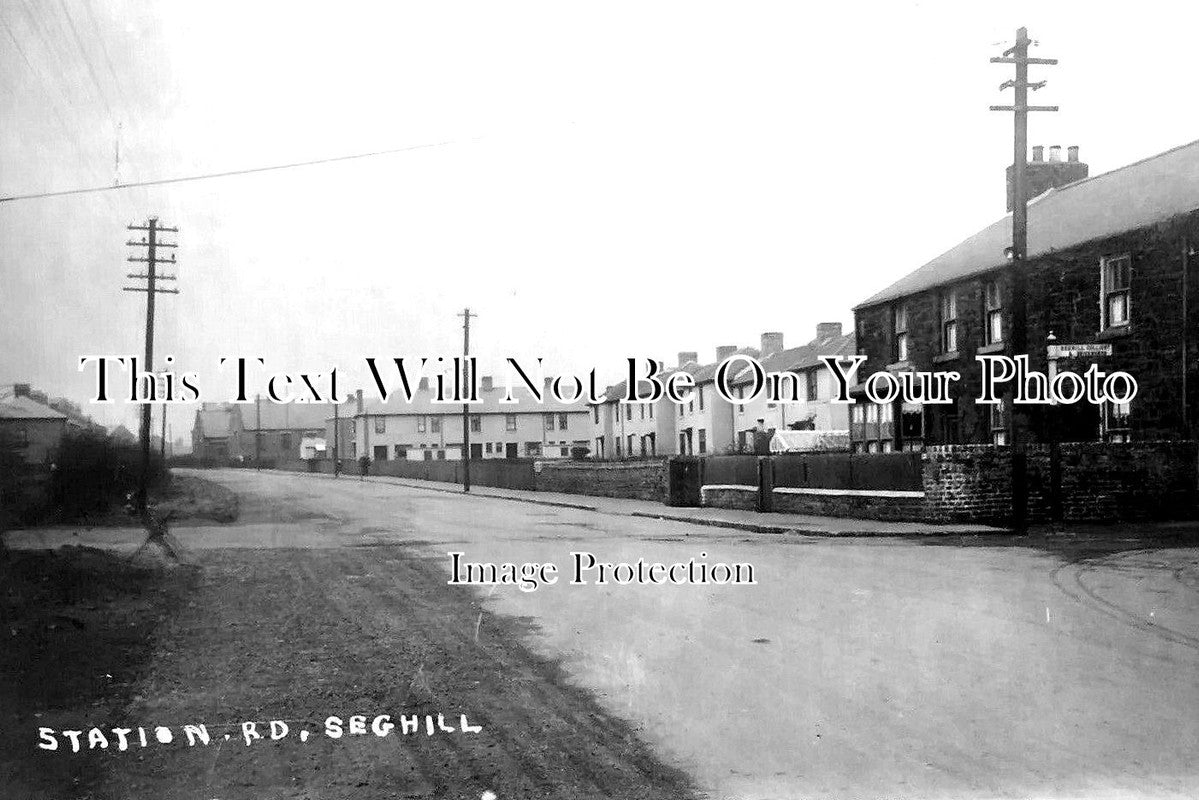 NO 1878 - Station Road, Seghill, Northumberland c1915