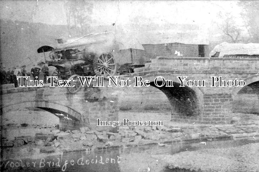 NO 1879 - Steam Traction Engine Accident, Wooler Bridge, Northumberland