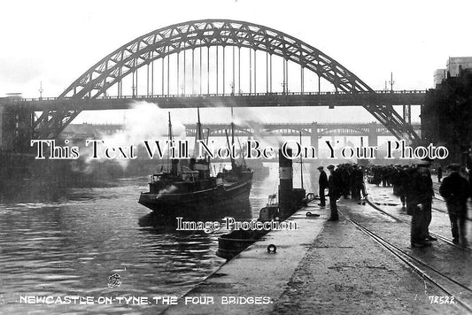 NO 1881 - The Four Bridges, Newcastle On Tyne, Northumberland