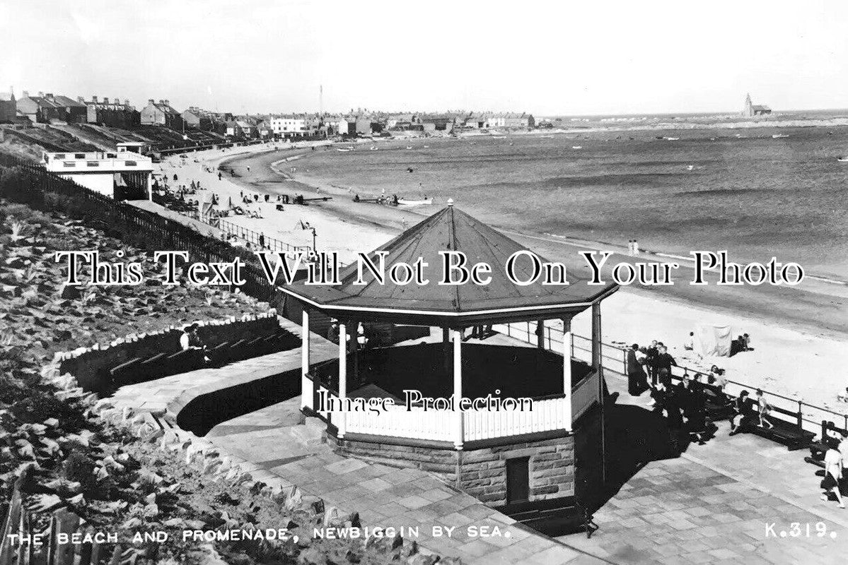 NO 1894 - The Beach & Promenade, Newbiggin By Sea, Northumberland