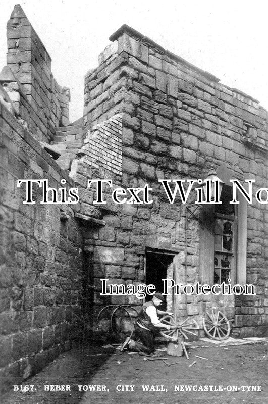 NO 2001 - Wheelwright, Heber Tower, City Wall, Newcastle On Tyne