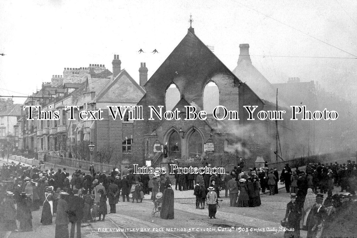 NO 2028 - Fire At Whitley Bay Methodist Church, North Shields, Newcastle