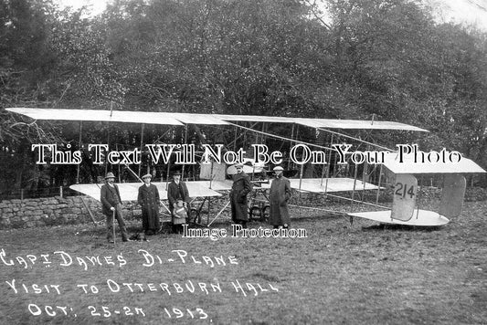 NO 2030 - Cpt Dawes Aviator Aeroplane, Otterburn Hall, Northumberland 1913
