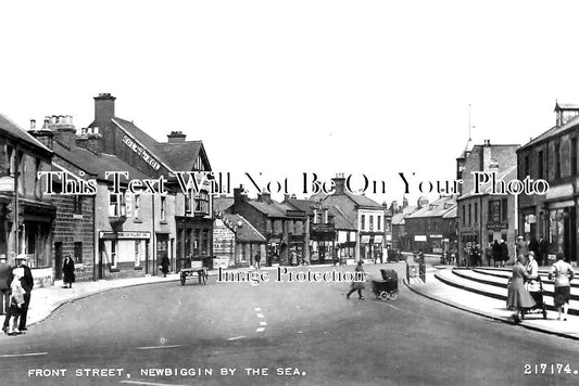 NO 2042 - Front Street, Newbiggin By The Sea, Northumberland c1952