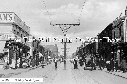 NO 2053 - Shields Road, Byker, Newcastle Upon Tyne, Northumberland c1909