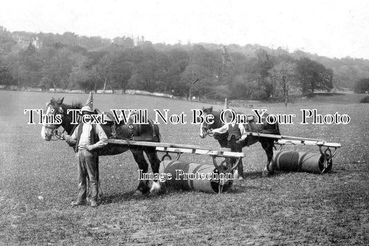NO 2055 - Horse Drawn Rollers, Anick Grange Farm, Hexham, Northumberland