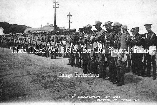 NO 208 - 4th Northumberland Fusiliers, Berwick On Tweed, Northumberland 1909