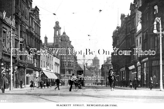 NO 2112 - Blackett Street, Newcastle On Tyne, Northumberland c1912