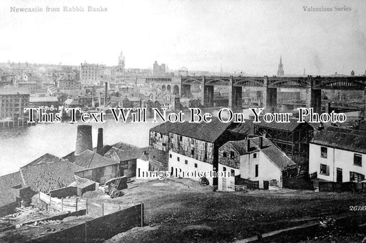 NO 2123 - Newcastle From Rabbit Banks, Northumberland c1907