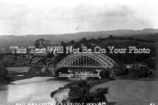 NO 214 - Wylam Railway Cottages & Bridge, Northumberland c1921