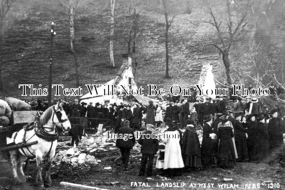 NO 2169 - Fatal Landslip At West Wylam Colliery, Northumberland 1910