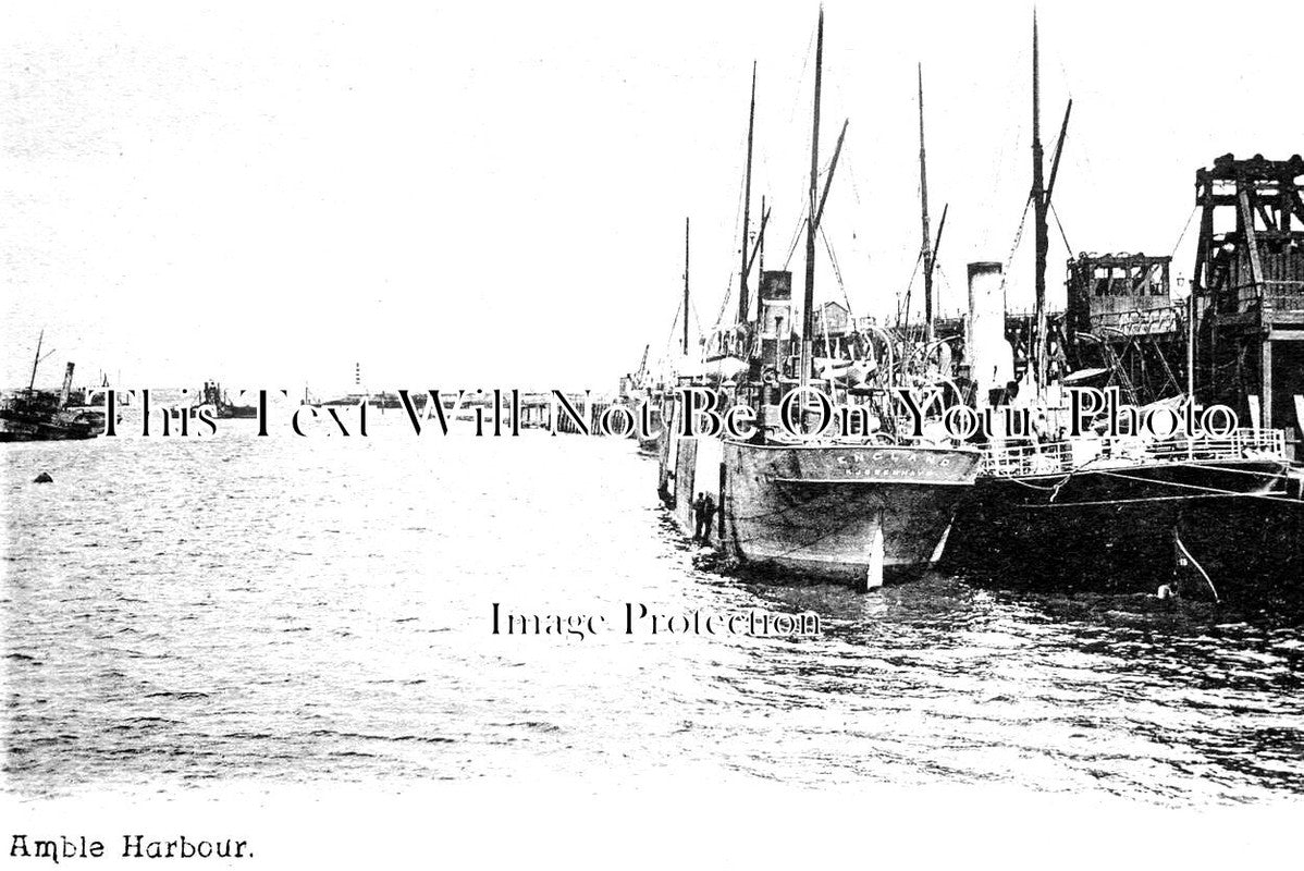 NO 2183 - Amble Harbour, Northumberland c1906 – JB Archive