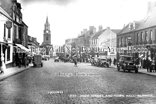 NO 2208 - High Street & Town Hall, Berwick, Northumberland