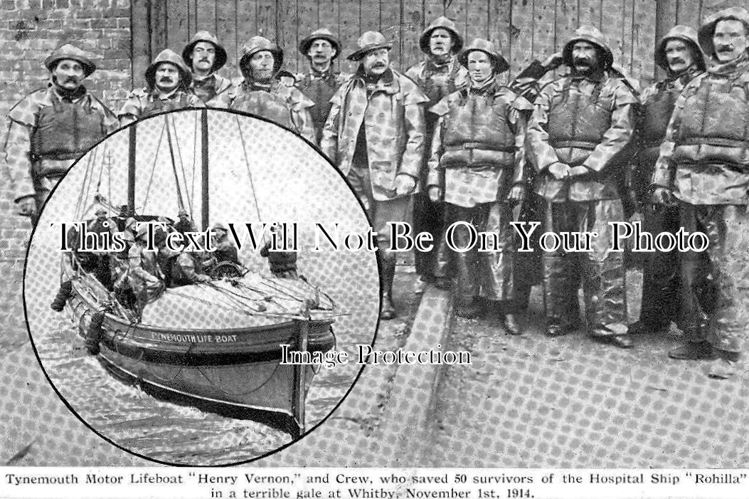NO 221 - Tynemouth Motor Lifeboat, Rohilla, Whitby, Northumberland 191 ...