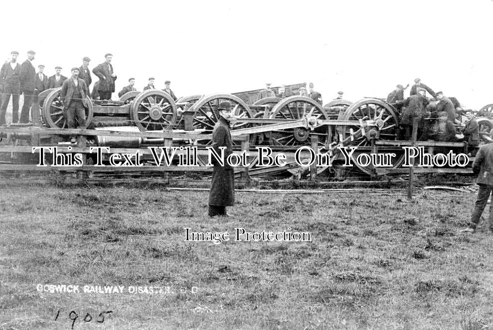 NO 2227 - Goswick Railway Disaster Accident Crash, Northumberland c1905