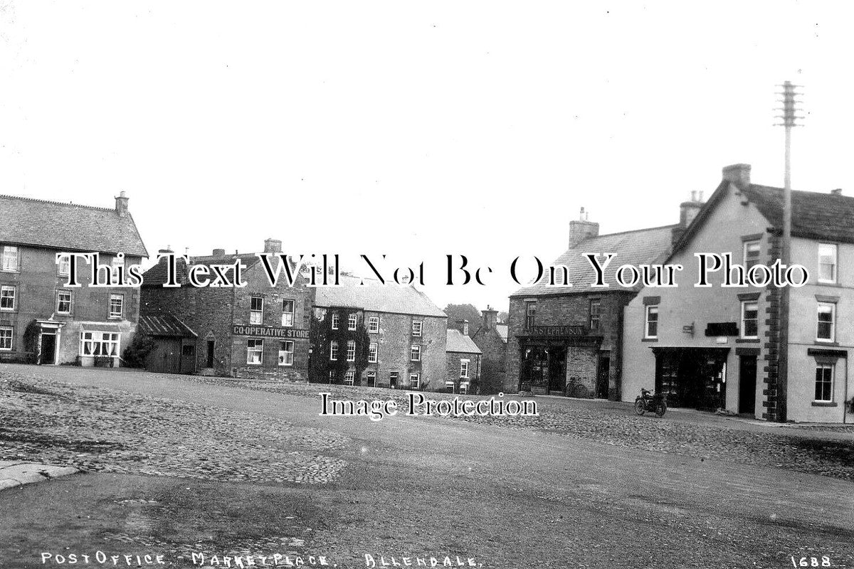NO 2232 - Post Office & Market Place, Allendale, Northumberland