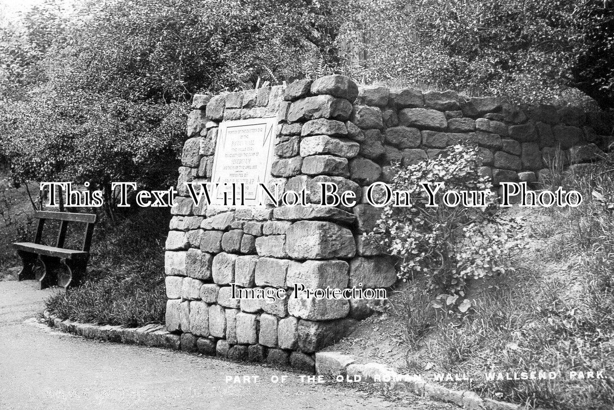 NO 2250 - Part Of The Old Roman Wall, Wallsend Park, Northumberland
