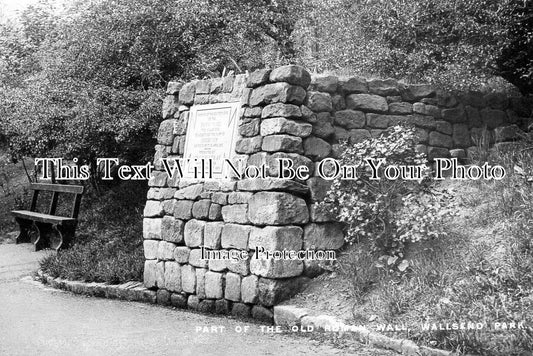 NO 2250 - Part Of The Old Roman Wall, Wallsend Park, Northumberland