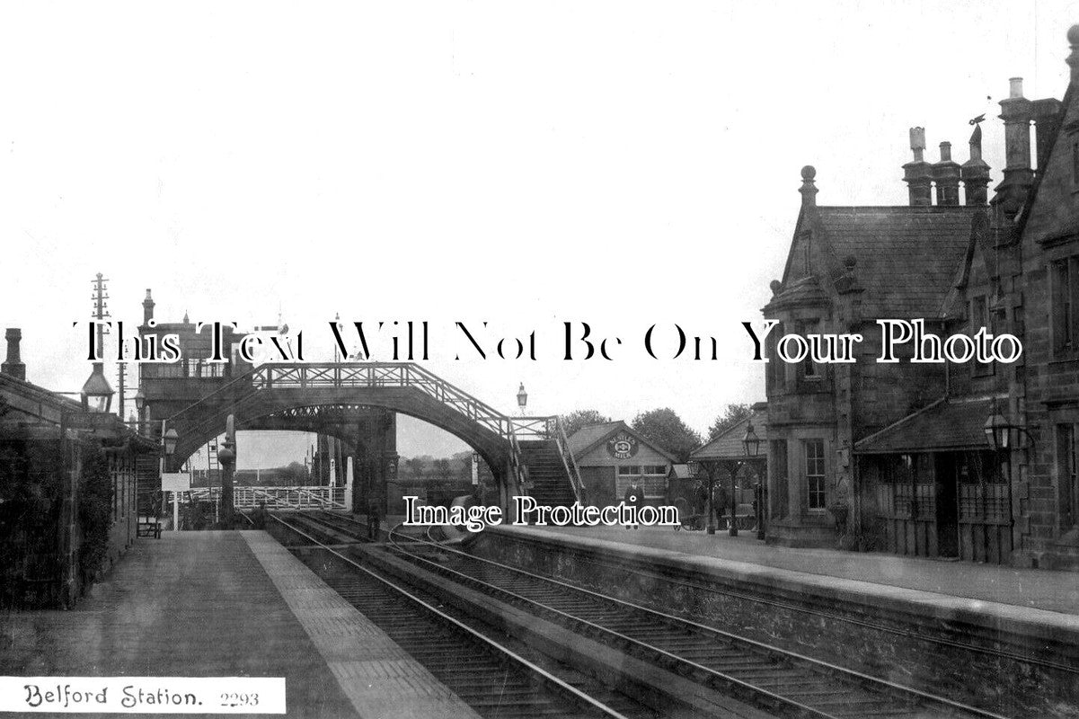 NO 2253 - Belford Railway Station, Berwick Upon Tweed, Northumberland c1915