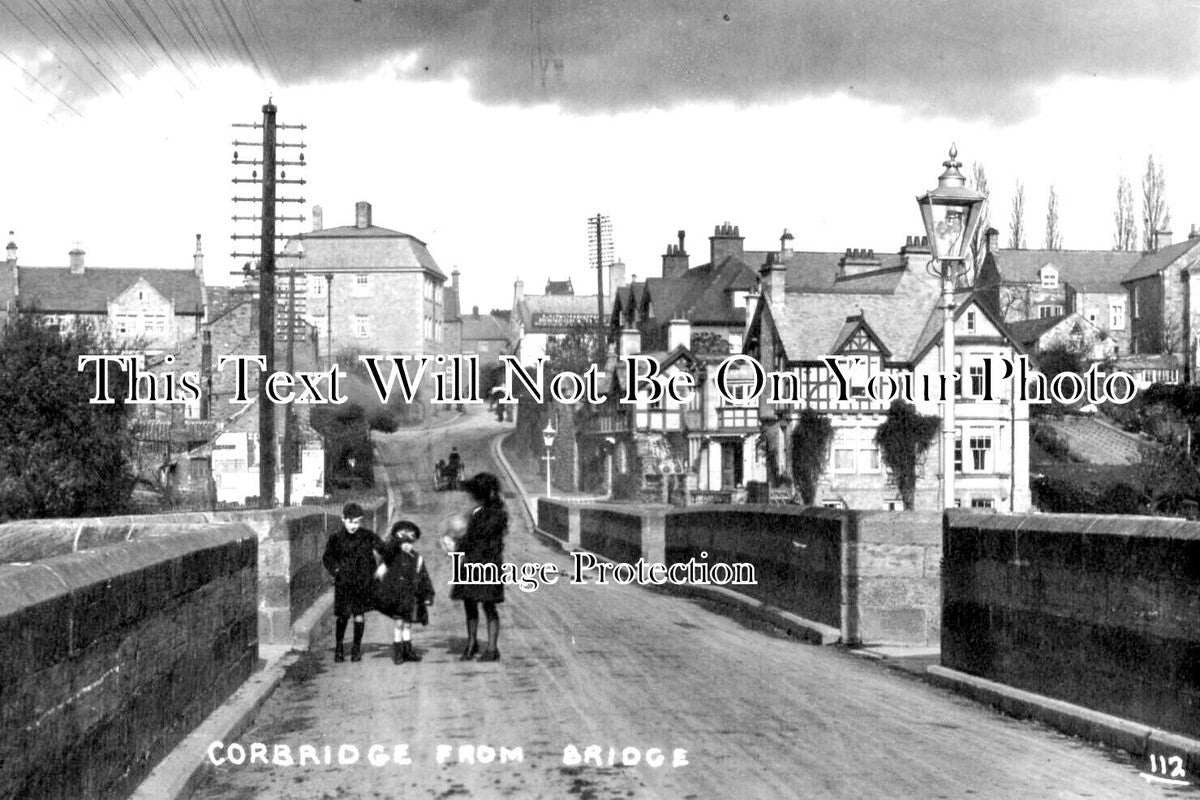 NO 2255 - Corbridge From Bridge, Northumberland c1913