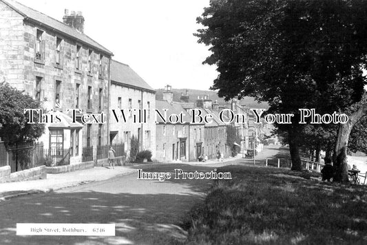 NO 2277 - High Street, Rothbury, Northumberland c1928