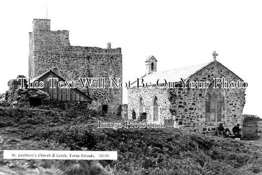 NO 2282 - St Cuthberts Church & Castle, Farne Island, Northumberland
