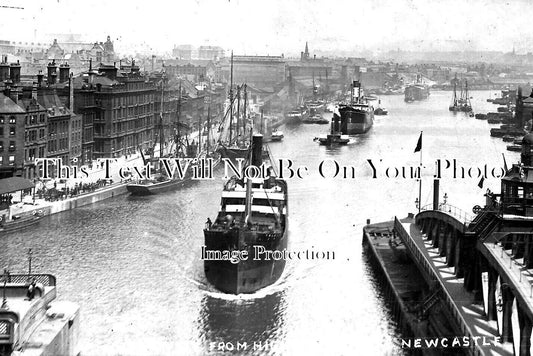 NO 2293 - River Tyne From High Level Bridge, Newcastle On Tyne