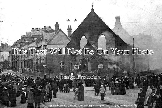 NO 2307 - Fire At Whitley Bay Methodist Church, Northumberland 1903