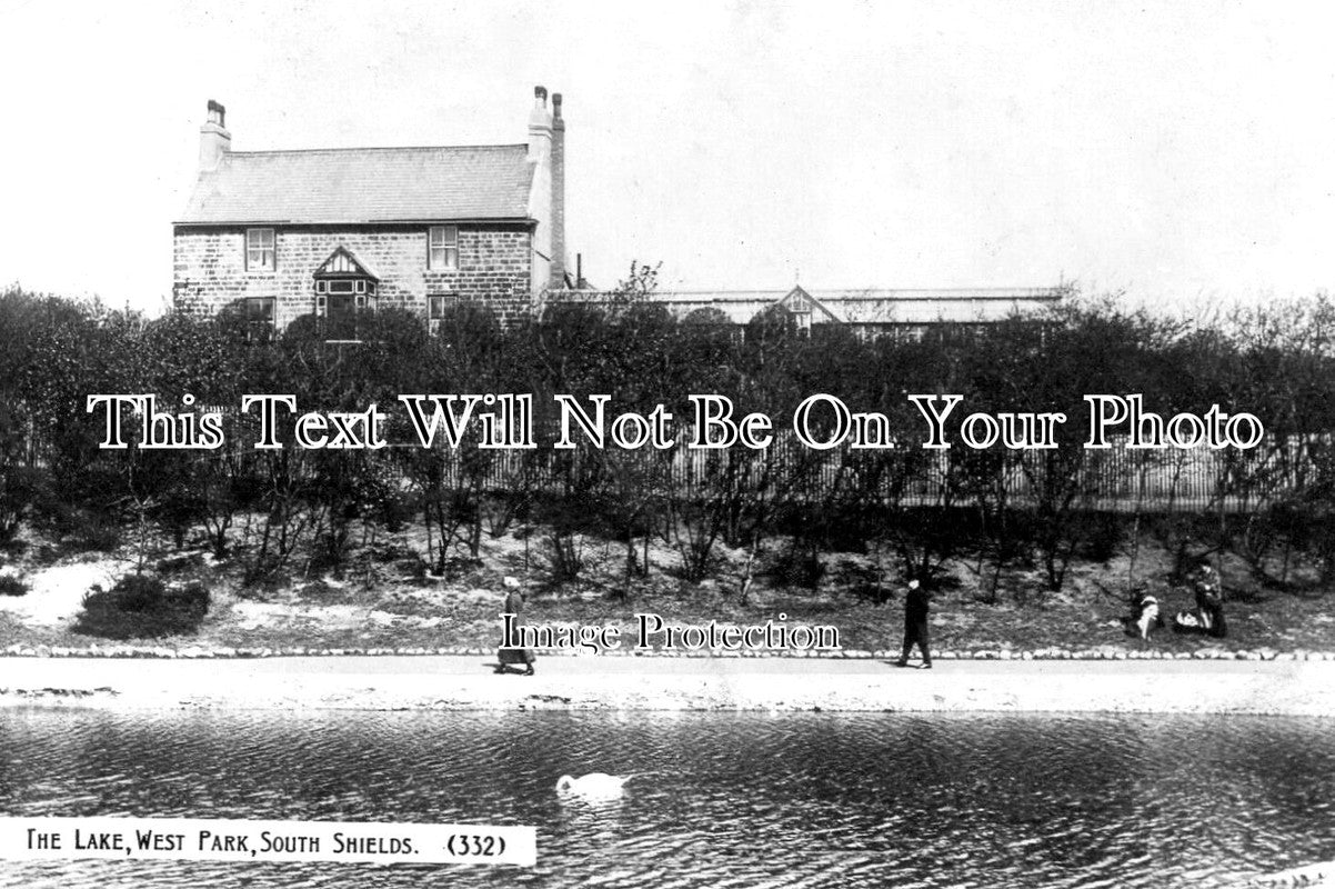 NO 2314 - The Lake, West Park, South Shields, Northumberland c1913