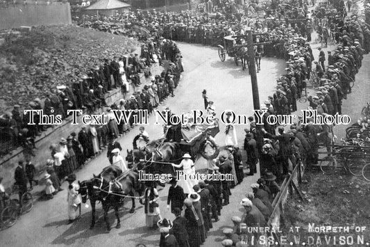 NO 2329 - Suffragette Emily Davison's Funeral, Morpeth, Northumberland