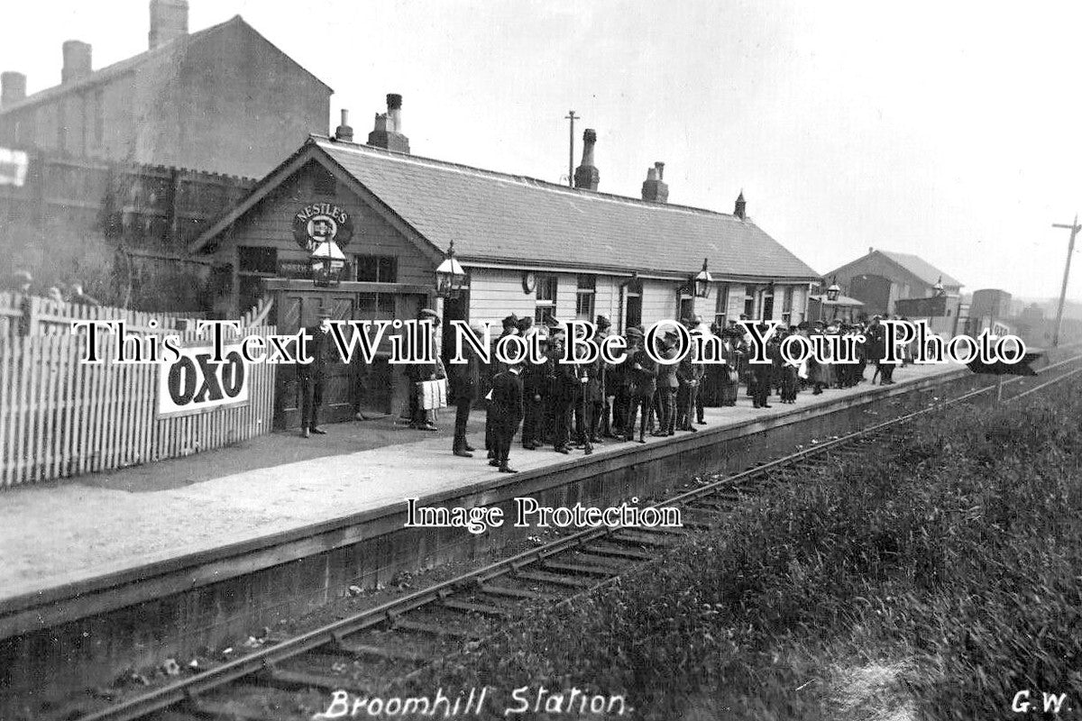 NO 2351 - Broomhill Railway Station, Alnwick, Northumberland c1913