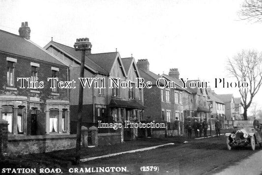 NO 2391 - Station Road, Cramlington, Northumberland c1915