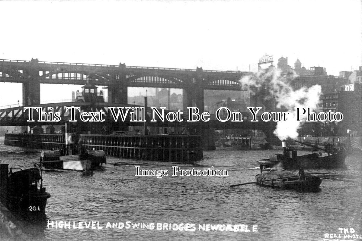 NO 2401 - High Level & Swing Bridges, Newcaslte, Northumberland