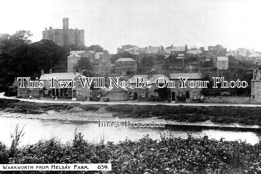 NO 2416 - Warkworth From Helsay Farm, Northumberland