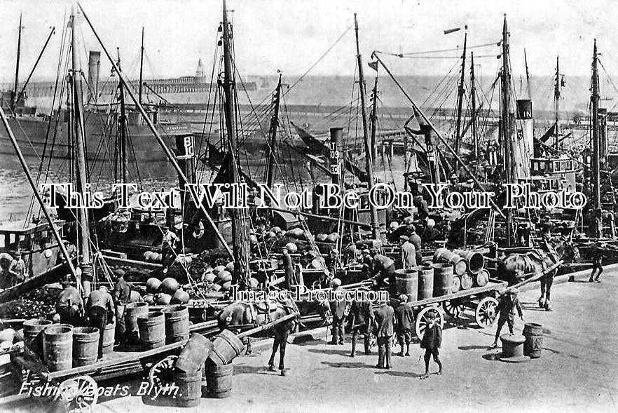 NO 2434 - Fishing Boats, Blyth, Northumberland c1915