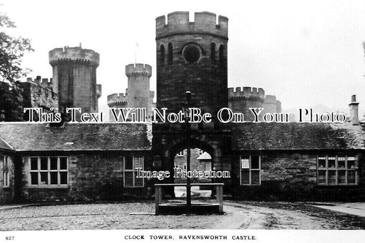 NO 2447 - Clock Tower, Ravensworth Castle, Gateshead c1914