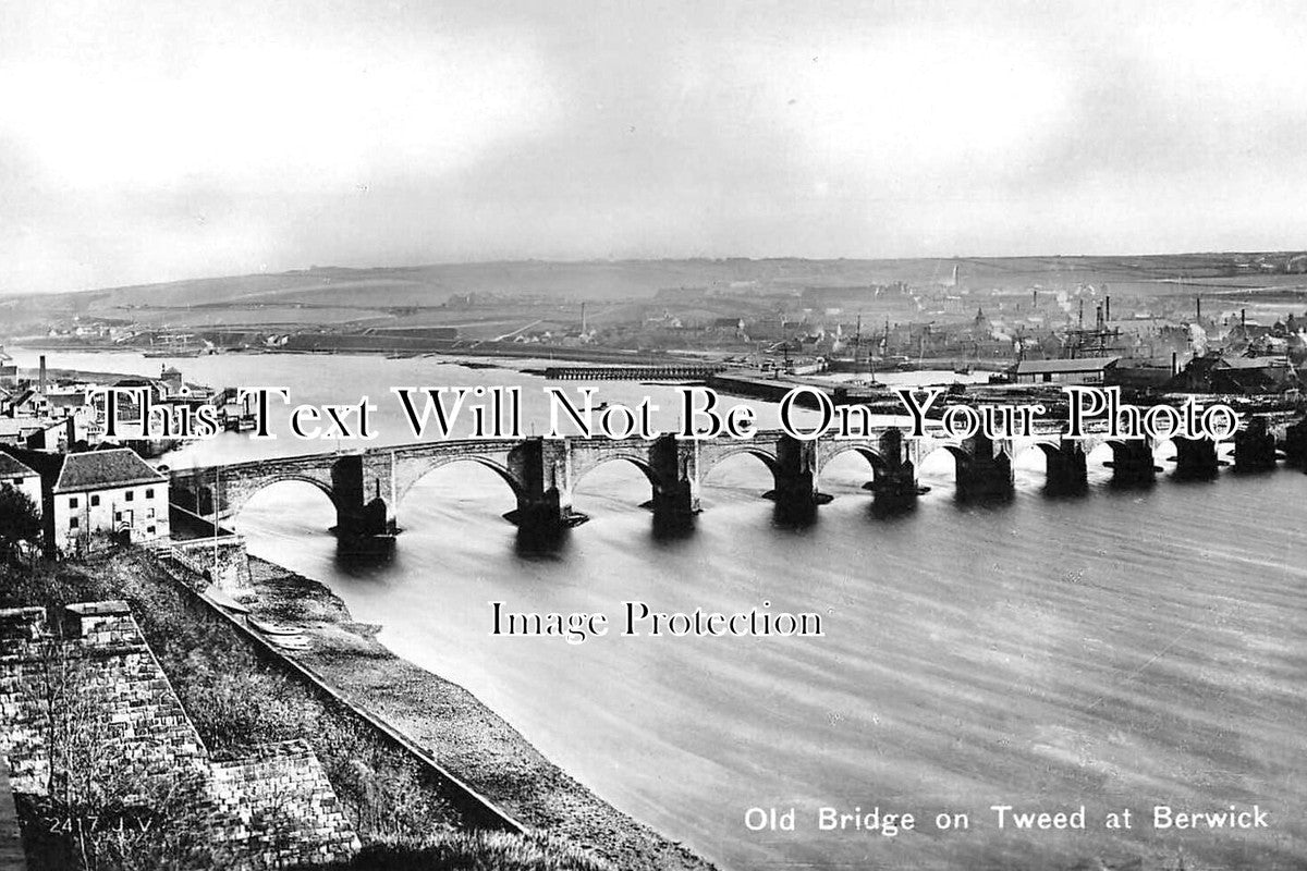 NO 2454 - Old Bridge On Tweed At Berwick, Northumberland