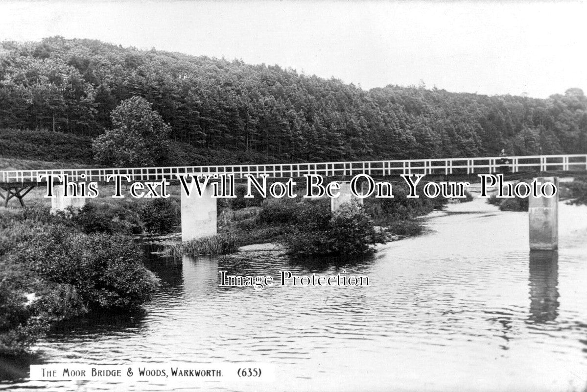NO 2481 - The Moor Bridge & Woods, Warkworth, Northumberland