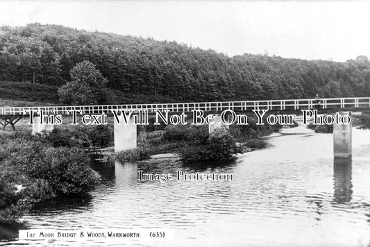 NO 2481 - The Moor Bridge & Woods, Warkworth, Northumberland