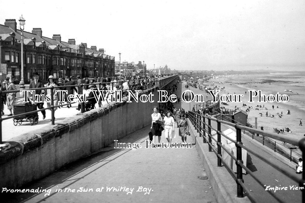 NO 2508 - Whitley Bay Promenade, Northumberland c1938