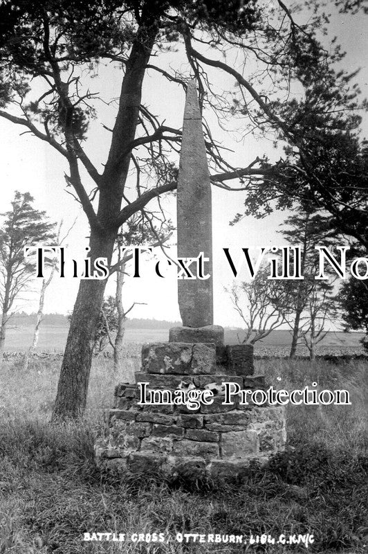 NO 2511 - Battle Cross, Otterburn, Northumberland c1914
