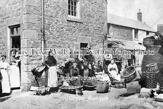 NO 2524 - Fisher Folk, Newbiggin, Northumberland c1919