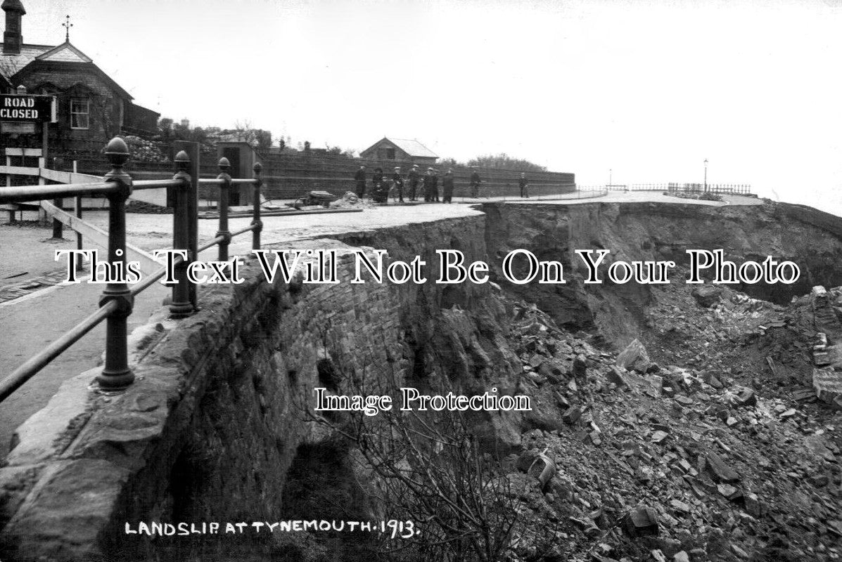 NO 2546 - Landslip At Tynemouth, Northumberland 1913