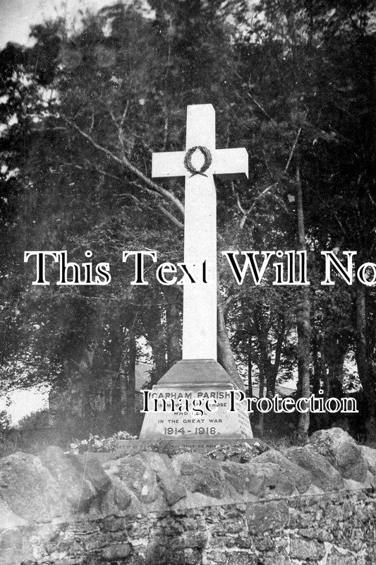 NO 2621 - Carham Parish War Memorial, Northumberland