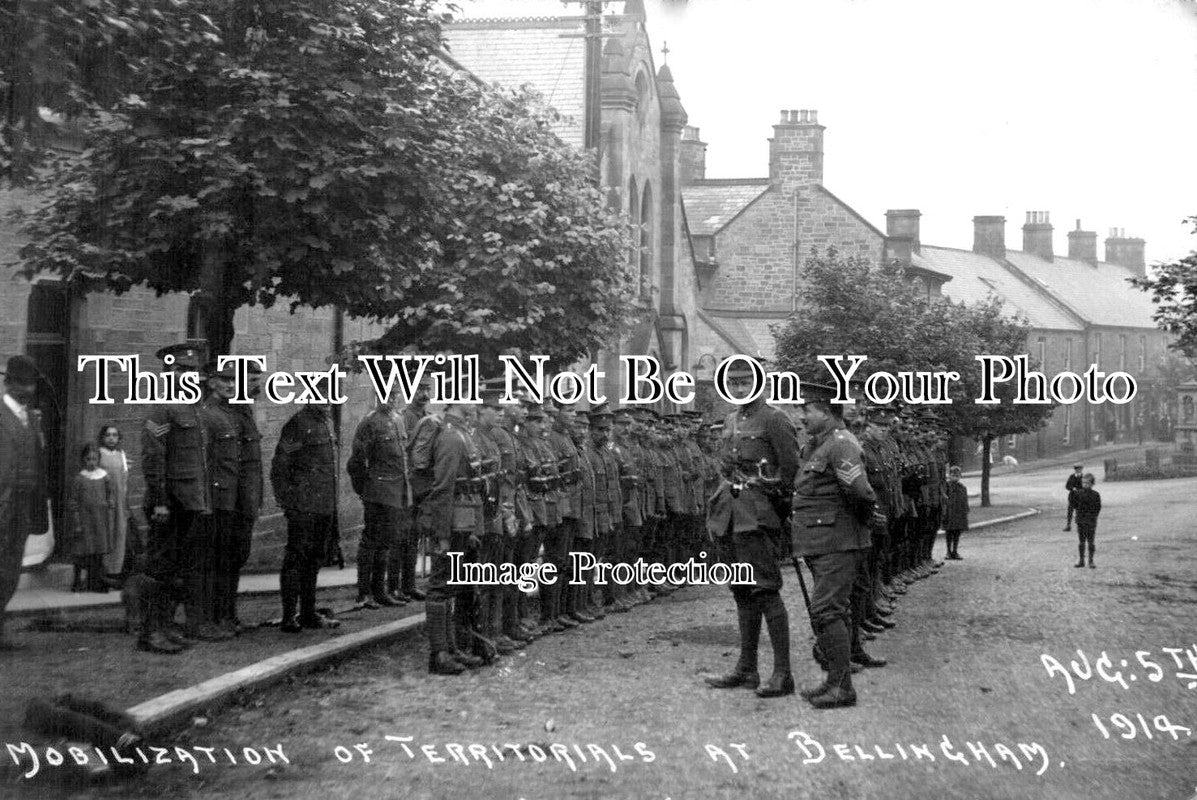 NO 2666 - Mobilization Of Tettitorials At Bellingham, Northumberland 1914 WW1